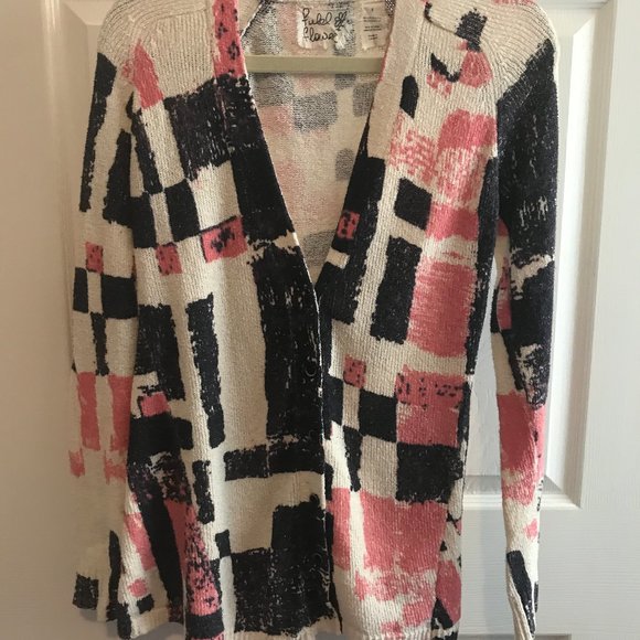 Anthropologie Sweaters - Anthropology Field Flower Geo Cardigan